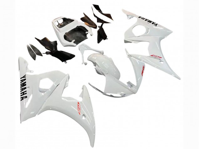 2006-2009 Yamaha YZF R6S Motorcycle Fairing Kits - White UK