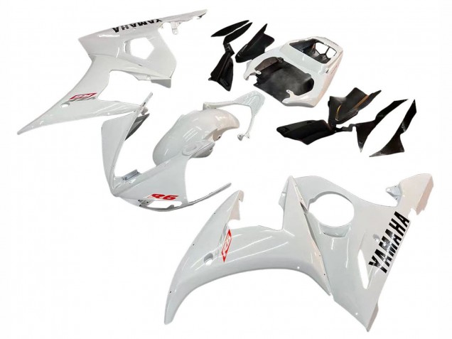 2006-2009 Yamaha YZF R6S Motorcycle Fairing Kits - White UK