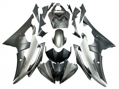 Best 2008-2016 Yamaha YZF 600 R6 Motorcycle Fairings - Silver Grey UK