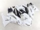 2009-2012 Kawasaki ZX6R Motorcycle Fairings - White Black Ninja UK