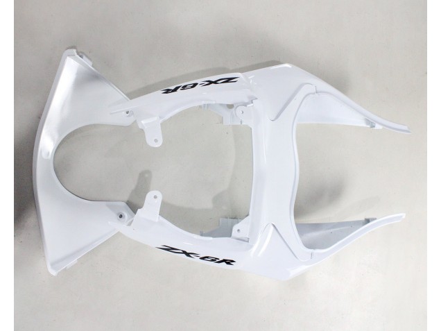 2009-2012 Kawasaki ZX6R Motorcycle Fairings - White Black Ninja UK