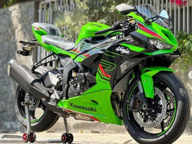 Best 2019-2022 Kawasaki ZX6R Motorcycle Fairings - Green Glossy Black Red UK