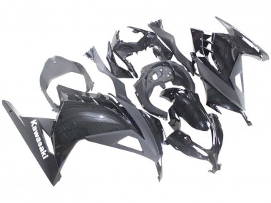 Best 2013-2024 Kawasaki EX300 Motorcycle Fairings - Glossy Black UK
