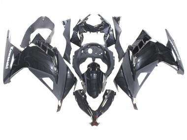 Best 2013-2024 Kawasaki EX300 Motorcycle Fairings - Glossy Black UK