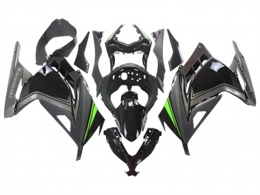 Best 2013-2024 Kawasaki EX300 Motorcycle Fairings - Glossy Black Matte Black Green UK
