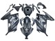 2013-2024 Kawasaki EX300 Motorcycle Fairings - Matte Black White Elf Snow UK