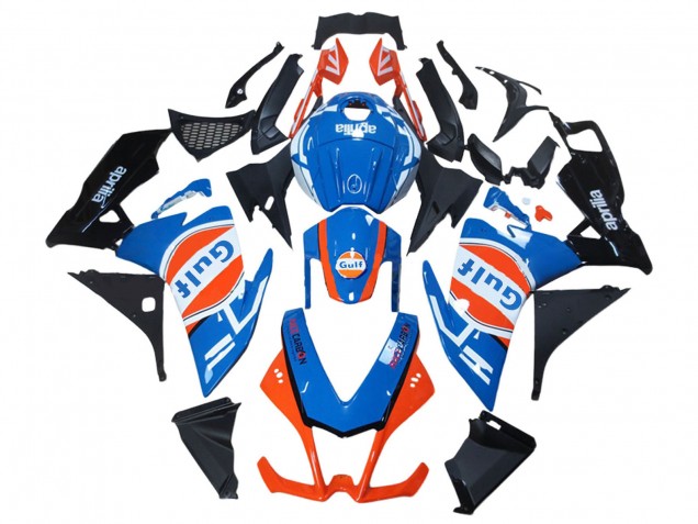 2012-2018 Aprilia RS4 50 125 Motorcycle Fairings - White Blue Orange Glossy Black Gulf UK