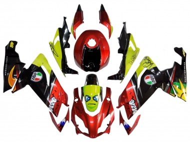 Best 2012-2018 Aprilia RS4 50 125 Motorcycle Fairings - Red Yellow Glossy Black Shark UK