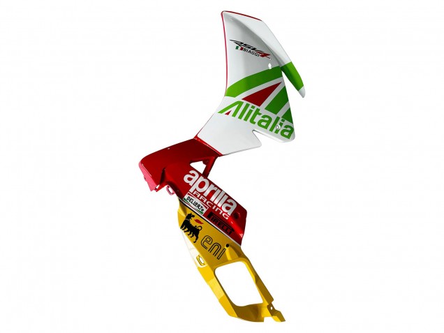 2012-2018 Aprilia RS4 50 125 Motorcycle Fairing - White Red Green Yellow Alitalia UK