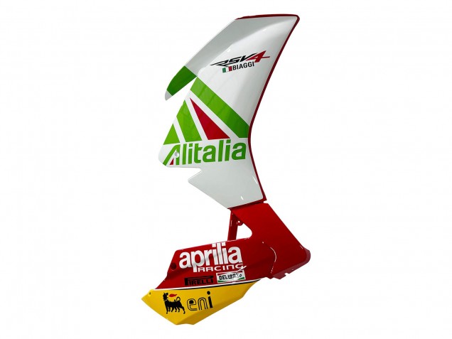 2012-2018 Aprilia RS4 50 125 Motorcycle Fairing - White Red Green Yellow Alitalia UK