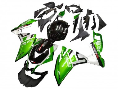 Best 2012-2018 Aprilia RS4 50 125 Motorcycle Fairings - White Green Glossy Black UK