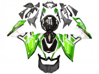 Best 2012-2018 Aprilia RS4 50 125 Motorcycle Fairings - White Green Glossy Black UK
