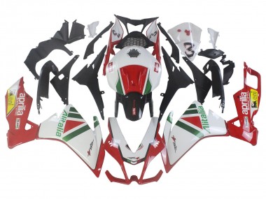 Best 2012-2018 Aprilia RS4 50 125 Motorcycle Fairing Kits - White Red Green Yellow Alitalia UK