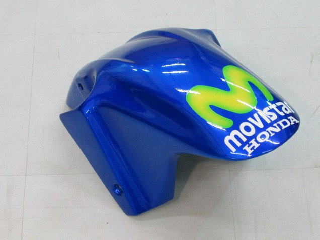 2004-2007 Honda CBR600 F4i Motorcycle Fairings - Blue Yellow Green MoviStar UK