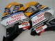 2004-2007 Honda CBR600 F4i Motorcycle Fairings - Yellow Blue White Black Nastro Azzurro UK
