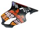 2004-2007 Honda CBR600 F4i Motorcycle Fairings - Matte Black Orange Rossi UK