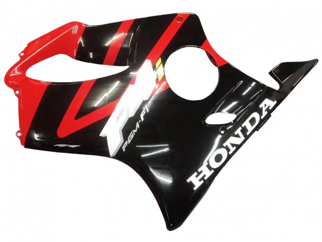2004-2007 Honda CBR600 F4i Motorcycle Fairing - Red Glossy Black UK