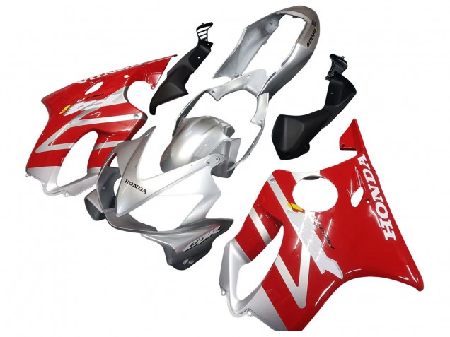 2004-2007 Honda CBR600 F4i Motorcycle Fairings - Silver Red UK