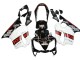 2004-2007 Honda CBR600 F4i Motorcycle Fairings - White Glossy Black Red Repsol UK