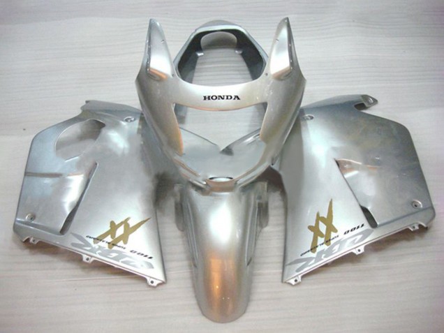 1996-2007 Honda CBR1100XX Blackbird Motorcycle Fairings - Silver Gold UK