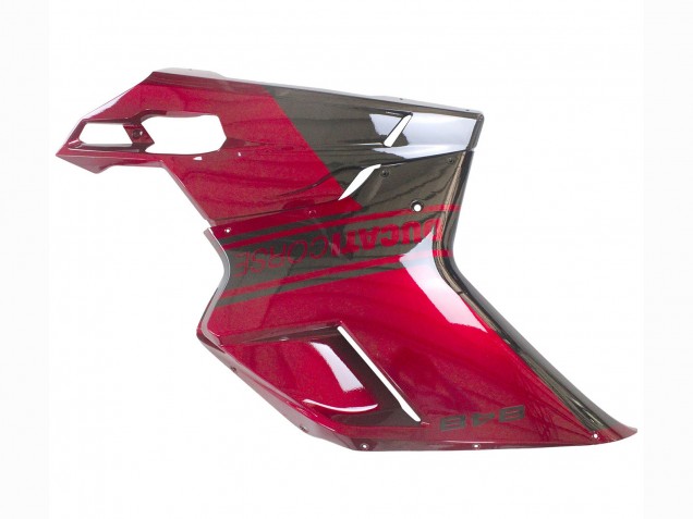 2007-2014 Ducati 848 Motorcycle Fairing - Red Glossy Black UK