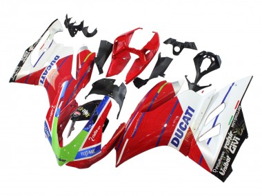 Best 2011-2014 Ducati Panigale 899/1199 Motorcycle Fairings - White Red Green Blue Glossy Black Flex-Box UK