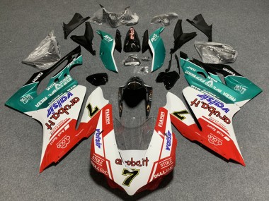 Best 2011-2014 Ducati Panigale 899/1199 Motorcycle Fairings - White Red Green Glossy Black Avis Valsir 7 UK