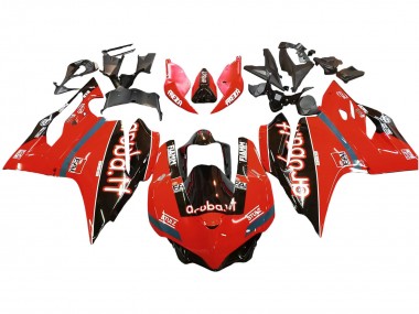 Best 2015-2020 Ducati 959/1299 Motorcycle Fairings - Red Glossy Black Fiamm UK