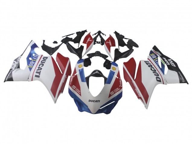 2015-2020 Ducati 1299 Motorcycle Fairings - White Red Blue Matte Black Unibat Flex-Box UK