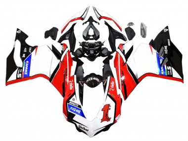 Best 2015-2020 Ducati 959/1299 Motorcycle Fairings - White Red Glossy Black Unibat Flex-Box UK