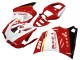 1993-2005 Ducati 996 Motorcycle Fairings - White Red Gold Glossy Black Corse Performance UK