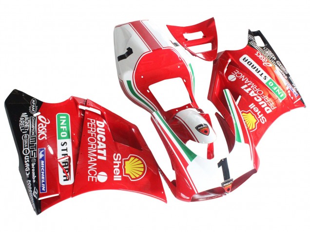 1993-2005 Ducati 748/916/996/998 Motorcycle Fairings - White Red Yellow Green Glossy Black Performance UK