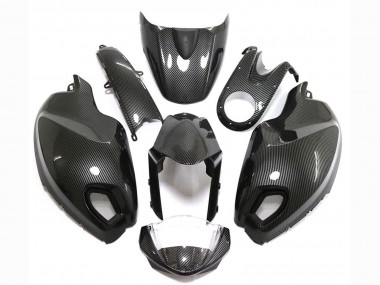 Best 2008-2012 Ducati Monster 696 796 1100 1100S Motorcycle Fairings - Black Carbon Fiber Style UK