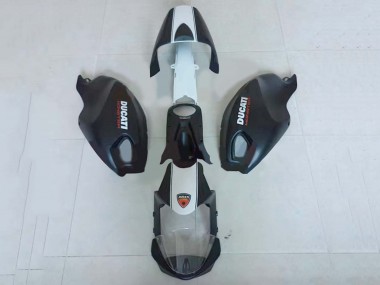 Best 2008-2012 Ducati Monster 696 796 1100 1100S Motorcycle Fairings - White Matte Black UK