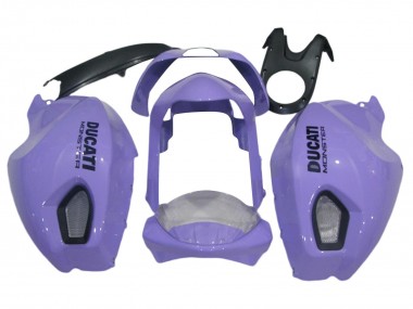 Best 2008-2012 Ducati Monster 696 796 1100 1100S Motorcycle Fairings - Light Purple Monster UK
