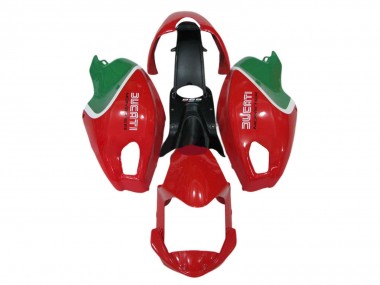 Best 2008-2012 Ducati Monster 696 796 1100 1100S Motorcycle Fairings - Red White Green UK