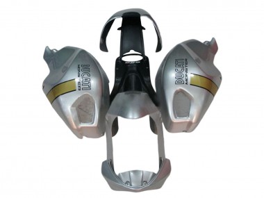 Best 2008-2012 Ducati Monster 696 796 1100 1100S Motorcycle Fairings - Silver Gold UK