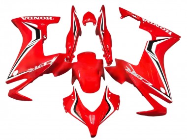 Best 2013-2015 Honda CBR500R Motorcycle Fairings - Red White Black Stripe UK