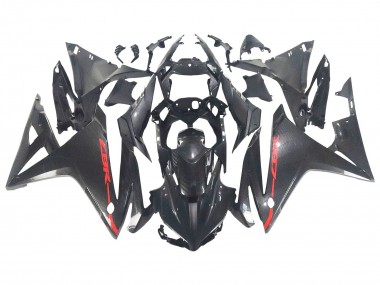 Best 2016-2018 Honda CBR500R Motorcycle Fairings - Black Carbon Fiber Red UK