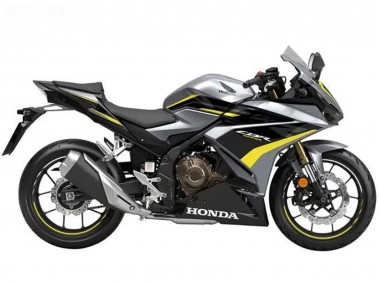 Best 2022-2023 Honda CBR500R Motorcycle Fairings - Silver Yellow Glossy Black UK