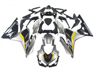 Best 2022-2023 Honda CBR500R Motorcycle Fairings - Silver Yellow Glossy Black UK