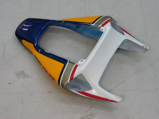 2004-2005 Honda CBR1000RR Motorcycle Fairings - White Blue Gold Rothmans UK