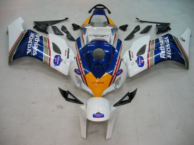 2004-2005 Honda CBR1000RR Motorcycle Fairings - White Blue Gold Rothmans UK