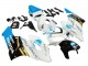 2004-2005 Honda CBR1000RR Motorcycle Fairings - White Light Blue Yellow Black Konica Minolta UK