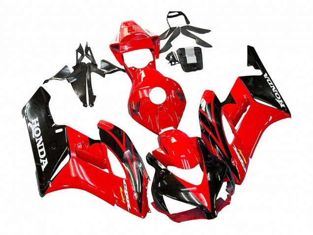 2004-2005 Honda CBR1000RR Motorcycle Fairings - Red Glossy Black Racing UK