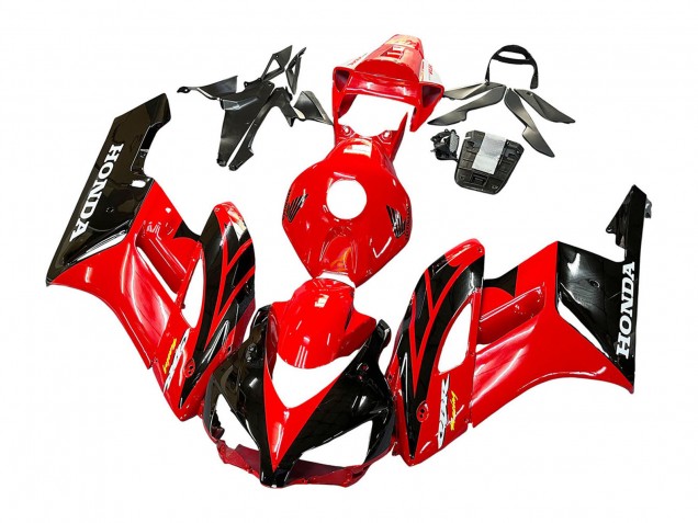 2004-2005 Honda CBR1000RR Motorcycle Fairings - Red Glossy Black Racing UK