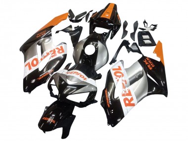 Best 2004-2005 Honda CBR1000RR Motorcycle Fairings - Orange Silver Glossy Black Repsol UK
