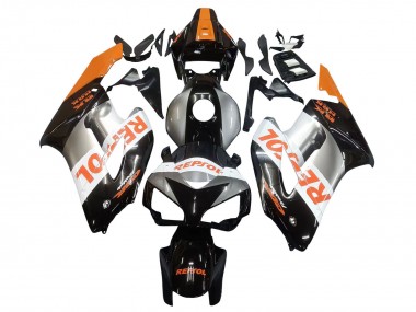 Best 2004-2005 Honda CBR1000RR Motorcycle Fairings - Orange Silver Glossy Black Repsol UK