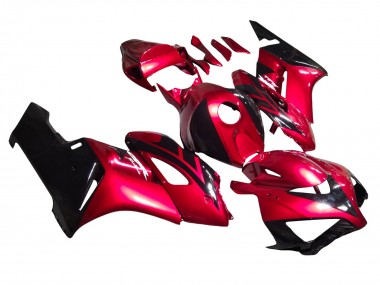 Best 2004-2005 Honda CBR1000RR Motorcycle Fairings - Red Glossy Black Stripe UK