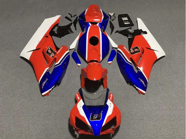 2004-2005 Honda CBR1000RR Motorcycle Fairings - White Red Blue 6 UK